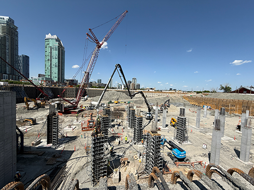 Image of Scotia Place construction site foundations