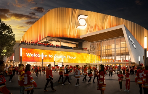 southwest entrance rendering