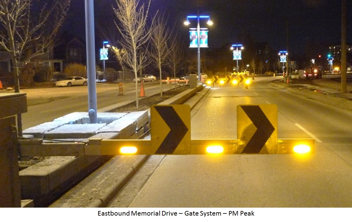 Eastbound Memorial Drive - Gate System -PM Peak
