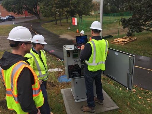 Field installation with the Water team from The City of Calgary