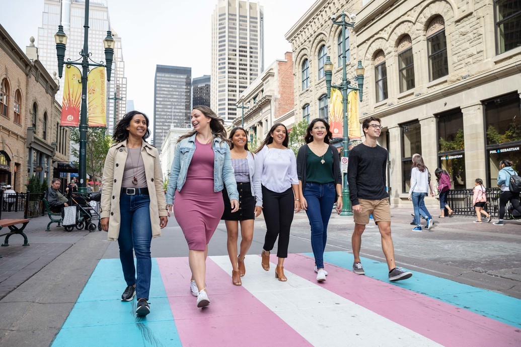 group walking