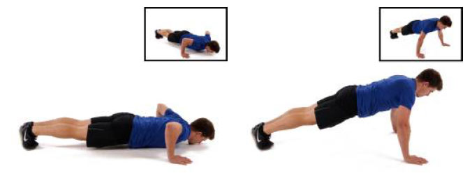 Wide stance push-ups