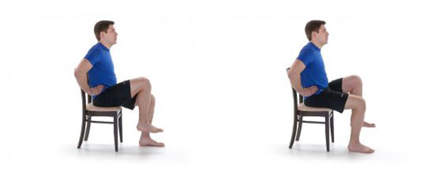 Seated hip lifts