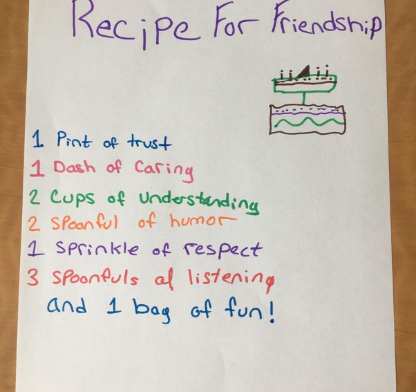 recipe for friendship