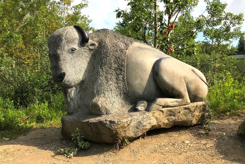 Buffalo statue