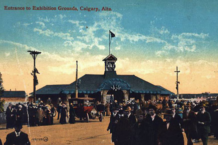 Victoria Park exhibition entrance postcard