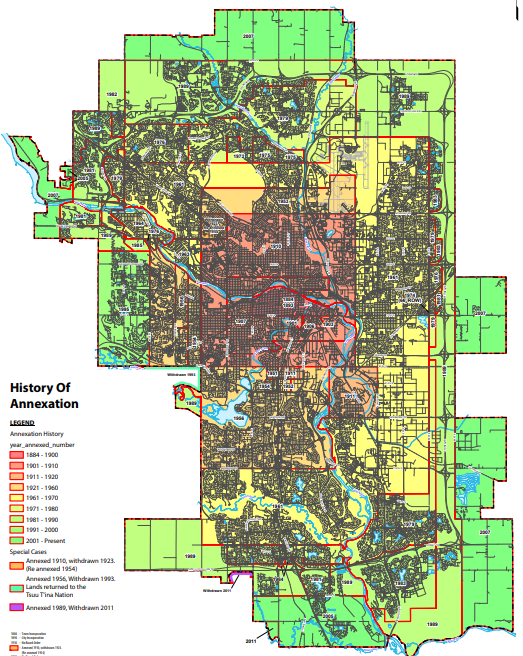 Annexation map