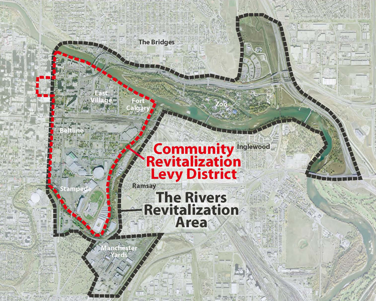 The Rivers CRL district map