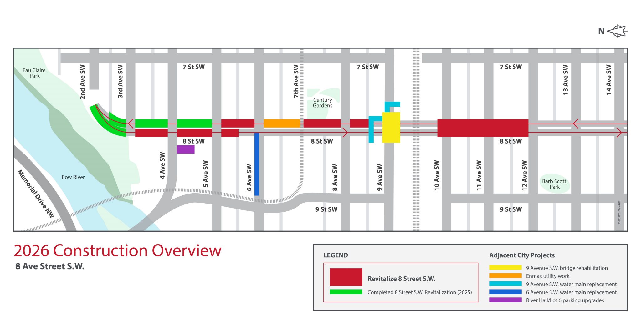 8 st sw construction overview
