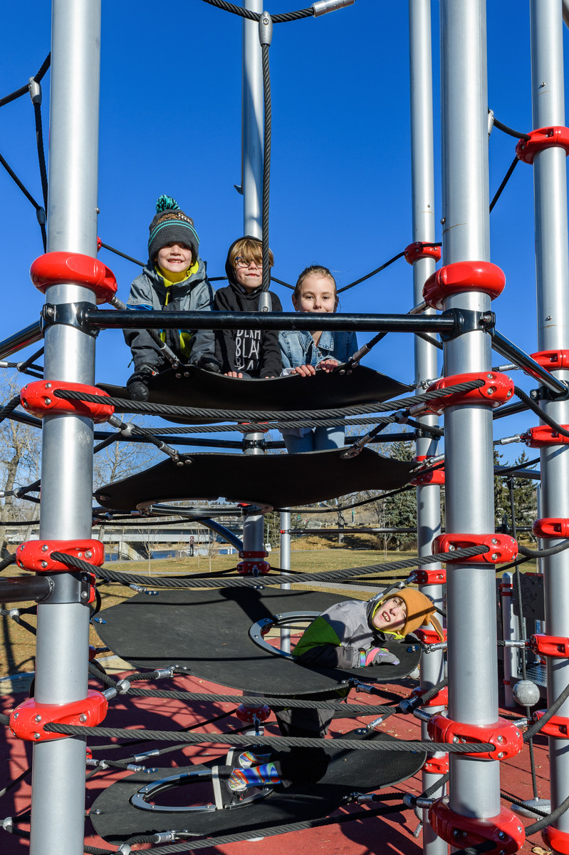 Children playing on playground