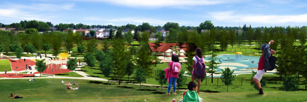 Artist rendering of Prairie Winds Park