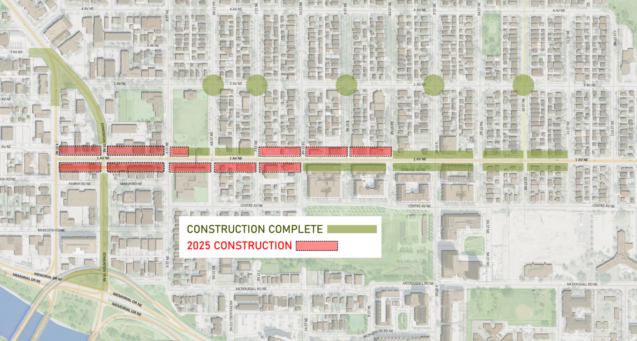 Construction in 2025 map