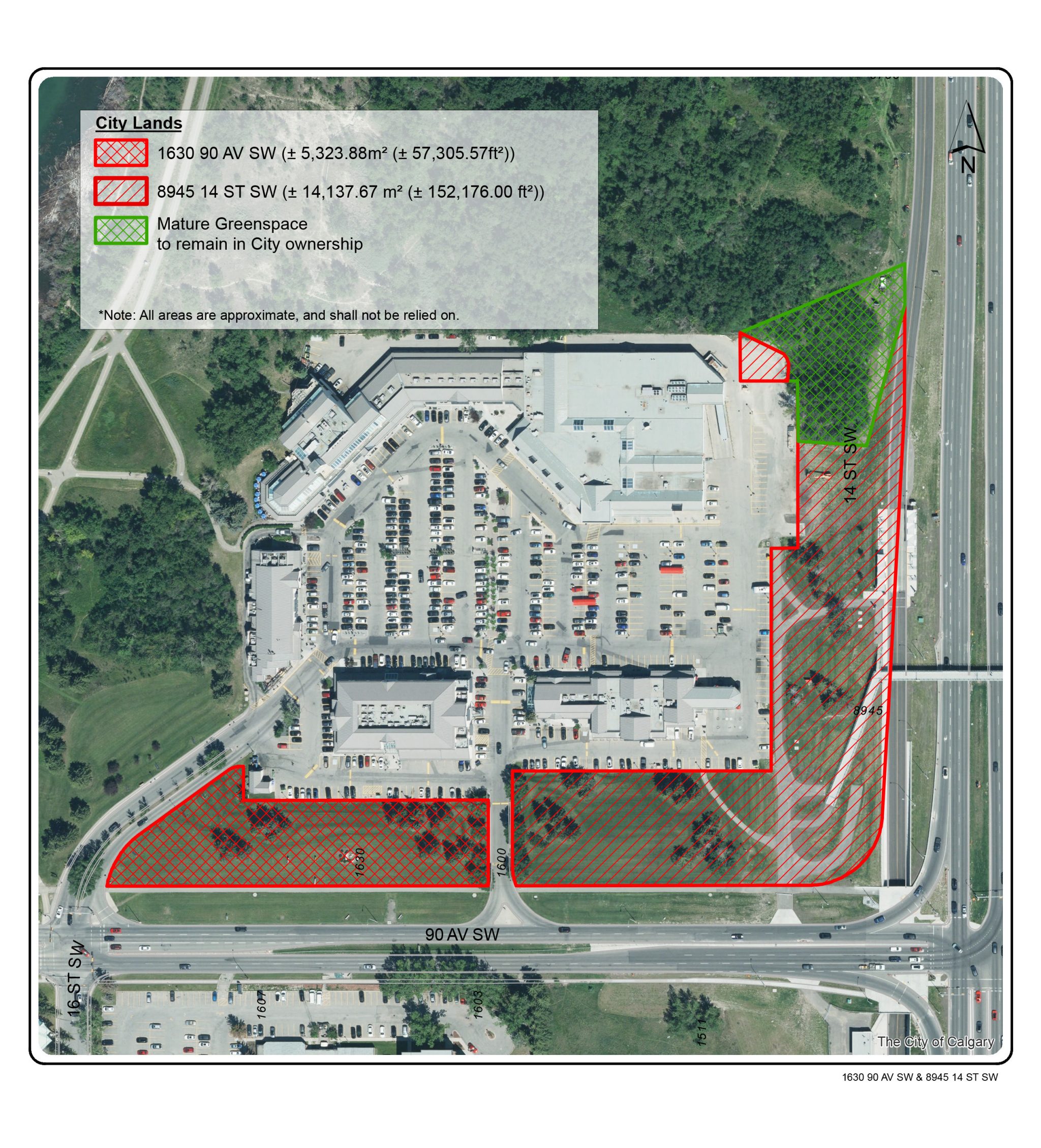 Map of Glenmore Landing