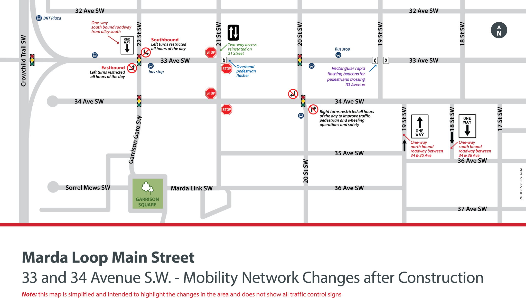 Mobility Network Changes After Construction