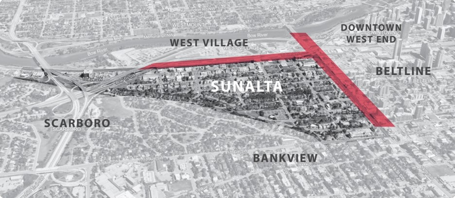 SunAlta Main Street area map