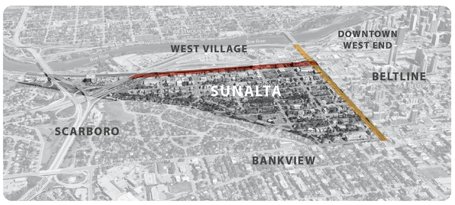 SunAlta Main Street area map