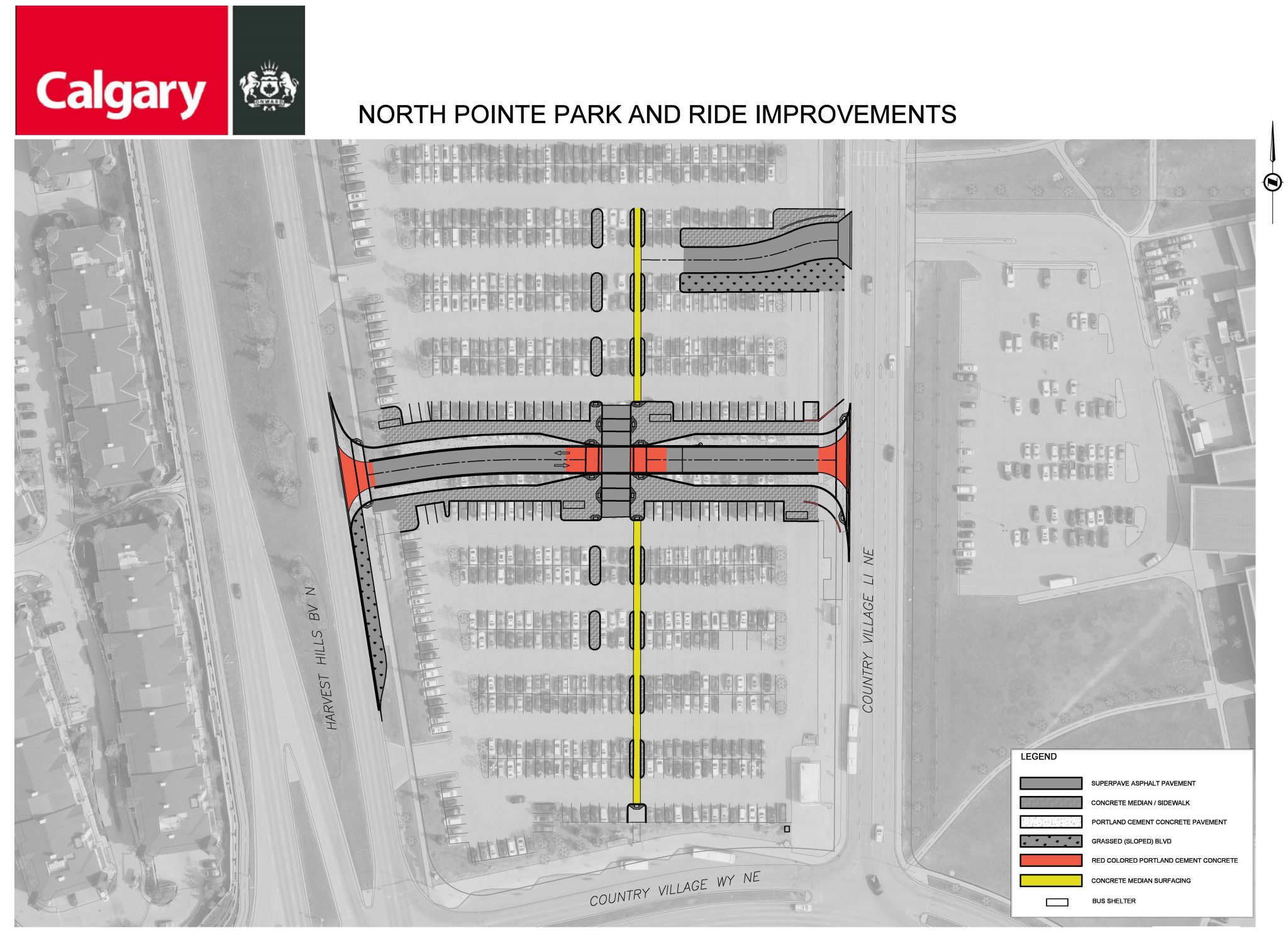 North Pointe Park and Ride Improvements Sketch