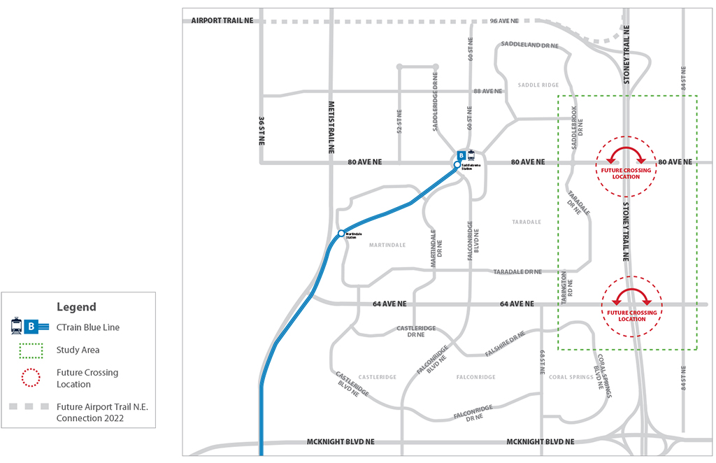 80 Ave NE Study Area map