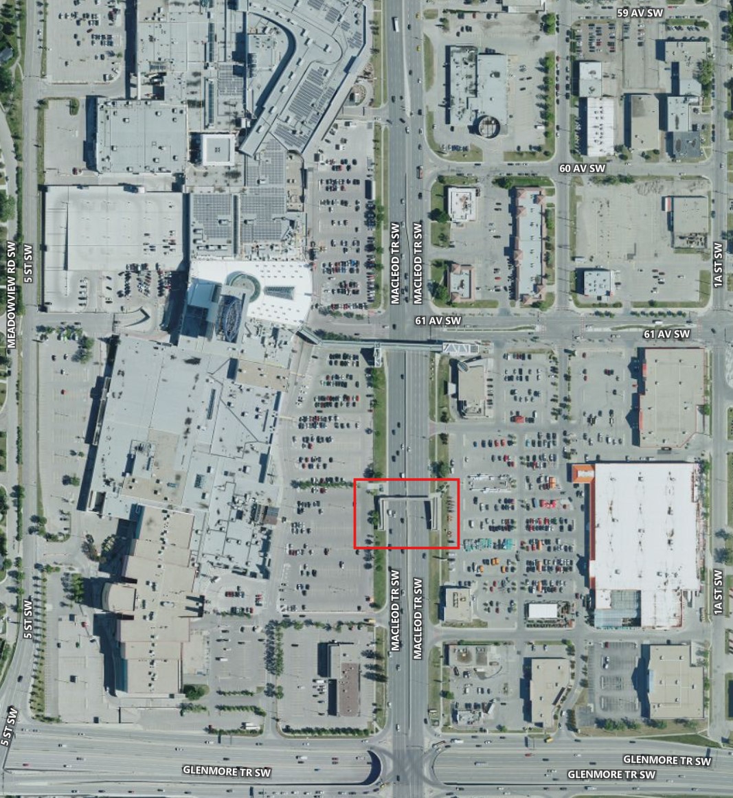 MacLeod Trail Pedestrian Overpass Location