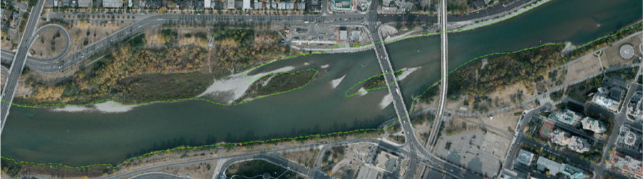 Aerial image of project area in 2012 (before flood)