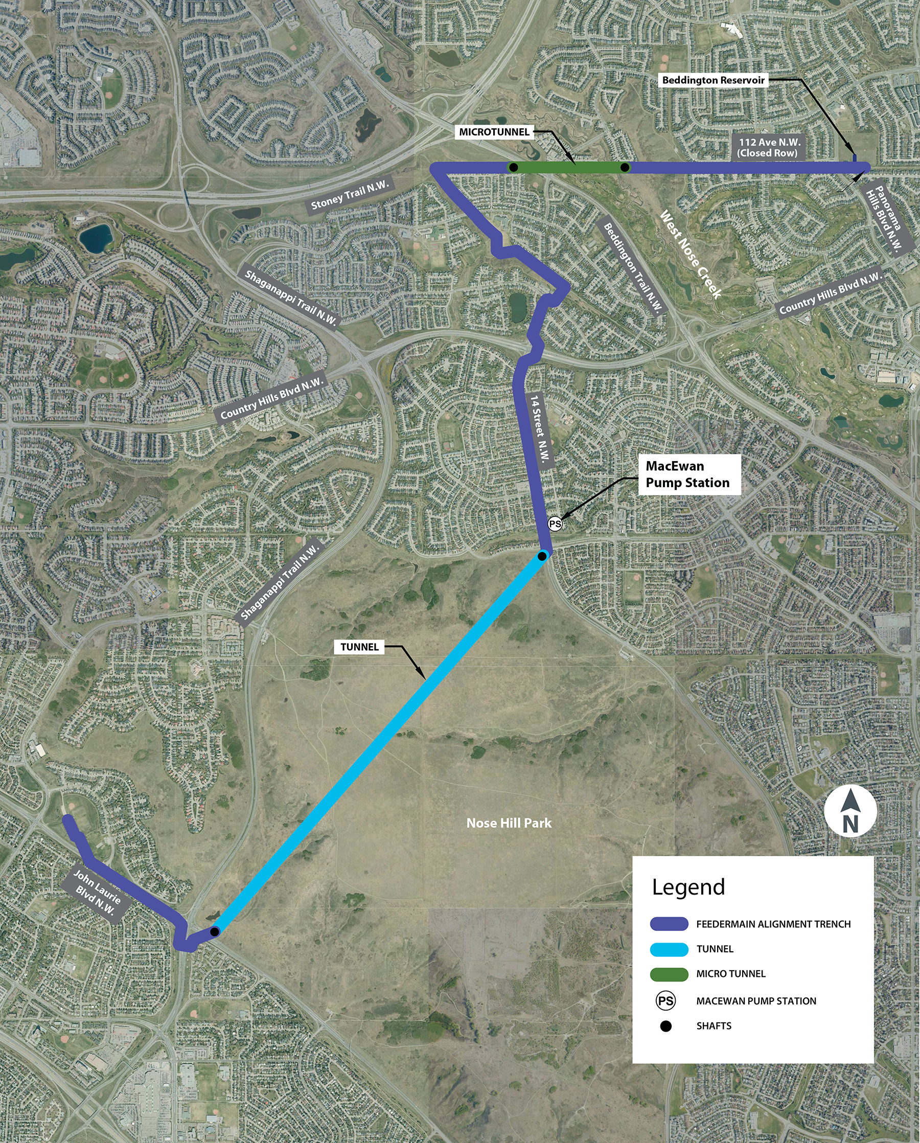 North Calgary Water Servicing Strategy Project Map