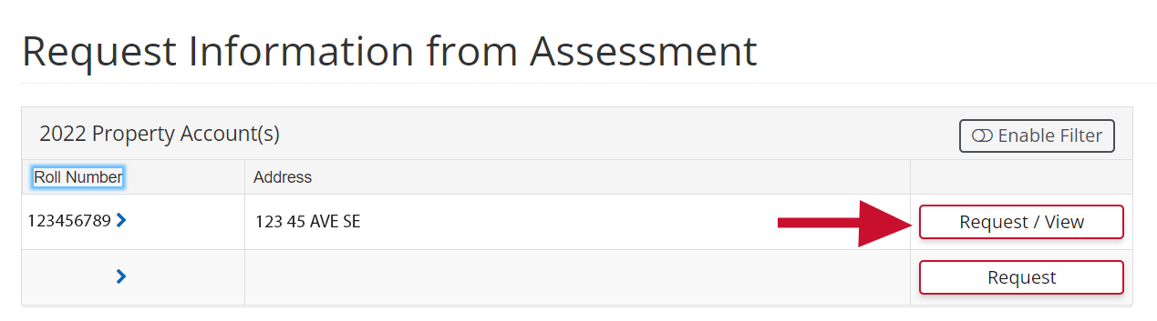 assessment search property step 2