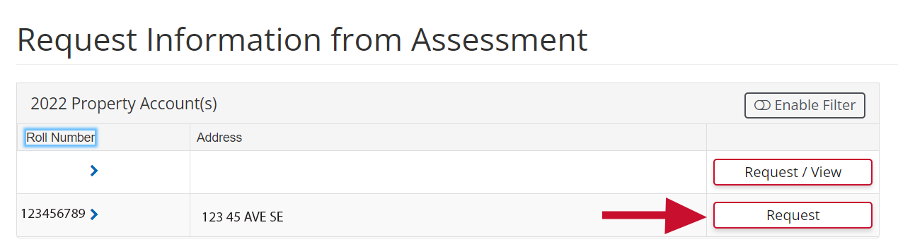 assessment search property step 2