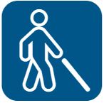 White cane icon