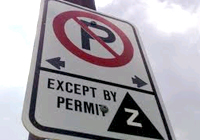 Residential Parking signage