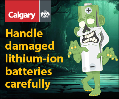 Handle damaged lithium-ion batteries carefully
