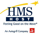 HMS Host logo; "Feeling Good on the Move"
