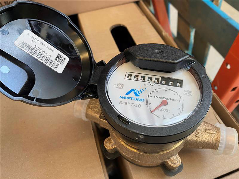 New water meter being installed